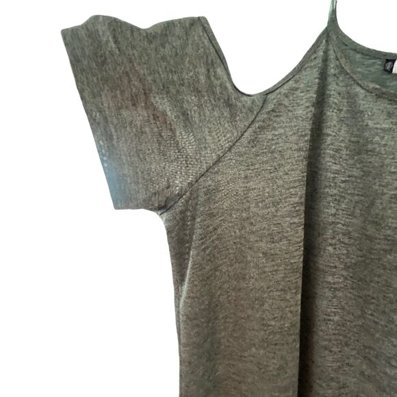 JLO Jennifer Lopez Women Off Shoulder Top Shirt Blouse Silver Gray Plus 3X - Picture 5 of 9